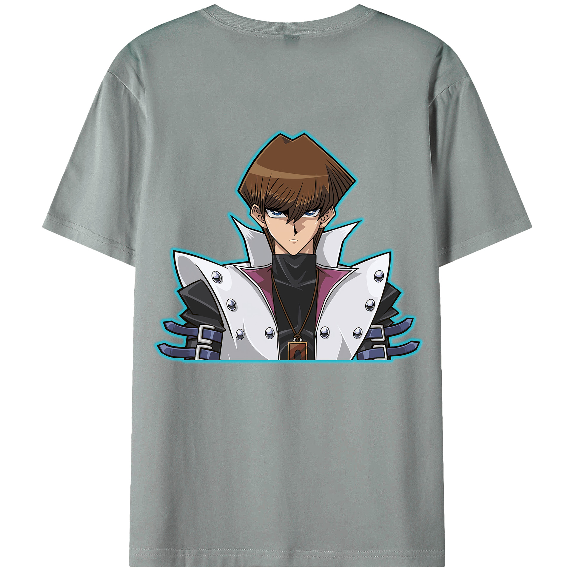 （画像用） 遊☆戯☆王 Yu-Gi-Oh! 綿100％ メンズ半袖Tシャツ（バックプリント） 通気性